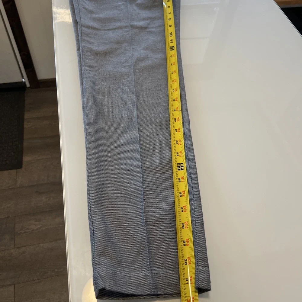 Hugo Boss Kaito Slim Fit‎ Trouser Stretch Men Size 34 Navy Gray Pattern